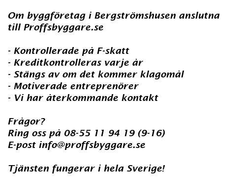byggf�retag Bergstr�mshusen