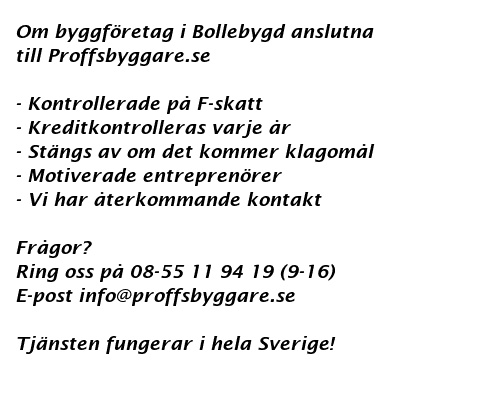 byggf�retag Bollebygd