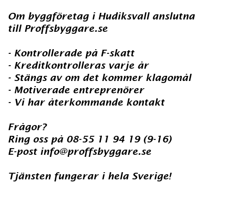 byggfretag Hudiksvall